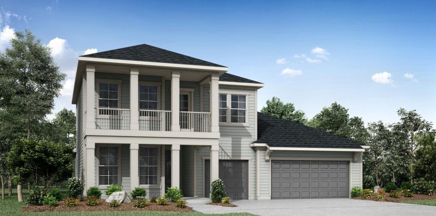 House in Foxmeadow by Drees Homes in Middleburg, Florida 4 bedrooms, 274 sq.m. № 429838