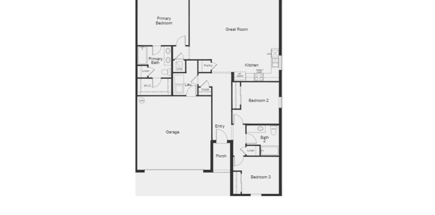Property floor plan «House», 3 bedrooms in Sawgrass Lakes II