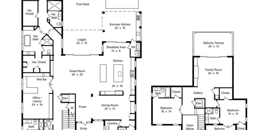 House in Palm Beach Gardens, Florida 4 bedrooms, 494.98 sq.m. № 1096576