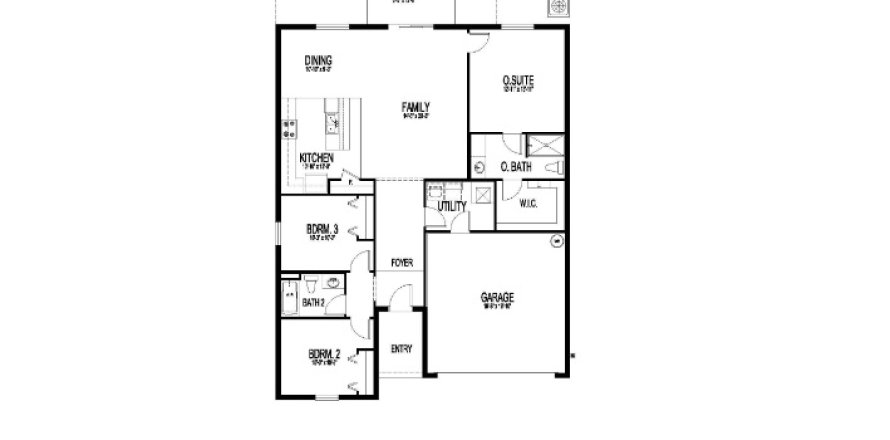 House floor plan «House», 3 bedrooms in Hilltop Point by M/I Home