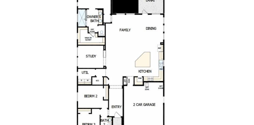 House floor plan «House», 3 bedrooms in Middlebourne 50'