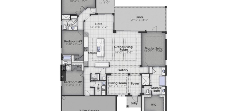 House floor plan «House», 3 bedrooms in Gran Place