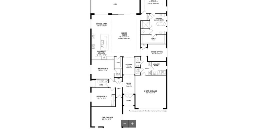 House floor plan «House», 3 bedrooms in La Terre at Avenir