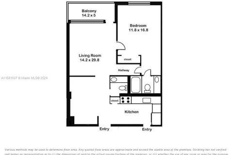 Condo in Miami Beach, Florida, 1 bedroom  № 1355007 - photo 6