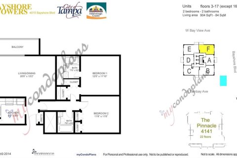 Condominio en venta en Tampa, Florida, 2 dormitorios, 83.98 m2 № 1371699 - foto 23