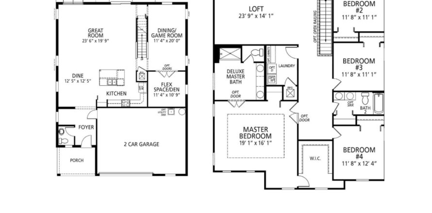 House floor plan «House», 4 bedrooms in Village Park by Maronda Homes