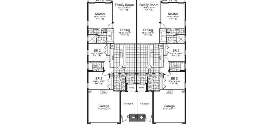 Property floor plan «House», 3 bedrooms in Villas Del Lago