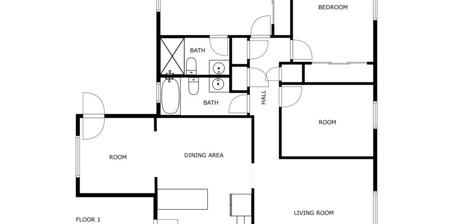 House in Dania Beach, Florida 3 bedrooms, 147.44 sq.m. № 1208161