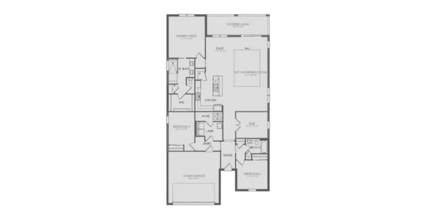 Townhouse floor plan «203SQM MYSTIQUE», 3 bedrooms in EDGEWATER AT BABCOCK RANCH