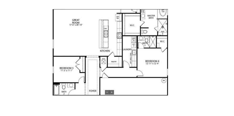 House floor plan «House», 4 bedrooms in Elegant Manor Estates
