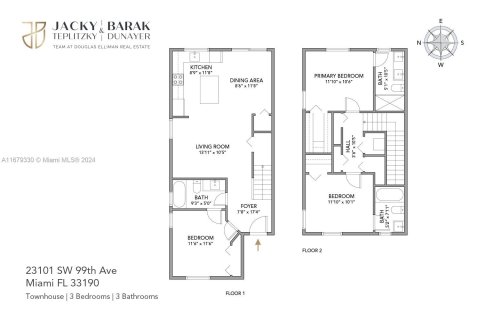 Touwnhouse à vendre à Cutler Bay, Floride: 3 chambres, 123.37 m2 № 1411994 - photo 29