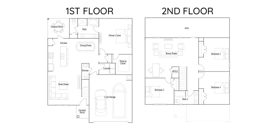 Townhouse floor plan «227SQM», 4 bedrooms in WATER'S EDGE