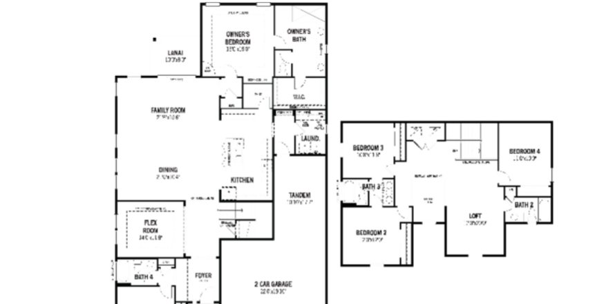 Планировка виллы или дома «House» 5 спален в ЖК RiverTown - Arbors by Mattamy Homes
