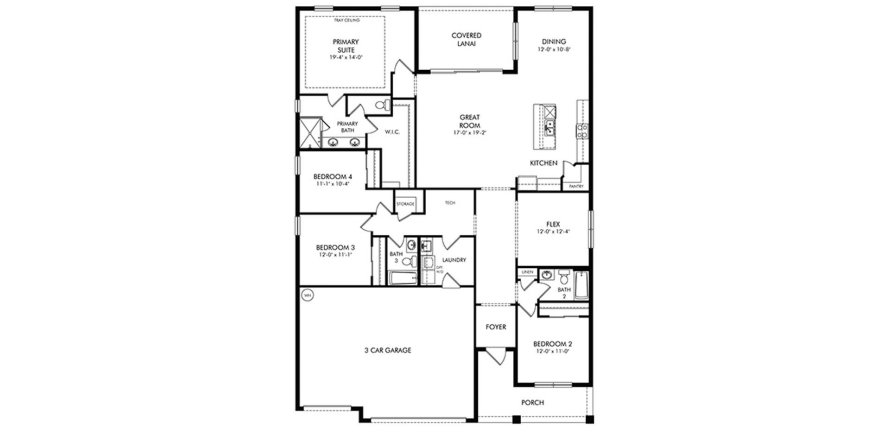 Townhouse floor plan «230SQM WILLET», 4 bedrooms in CRESCENT LAKES