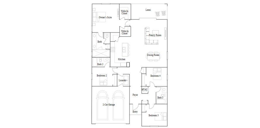 Townhouse floor plan «189SQM SYLVESTER», 4 bedrooms in TRAIL'S EDGE AT BABCOCK RANCH