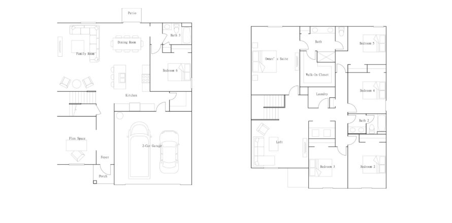 House floor plan «House», 6 bedrooms in Verano - The Estates