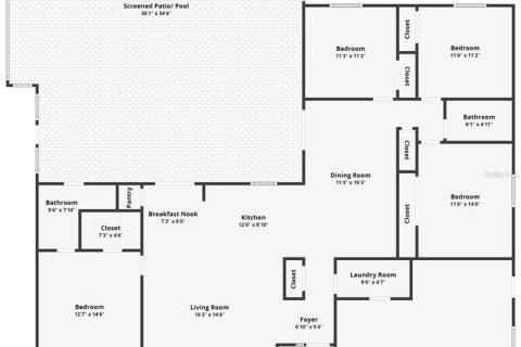 Купить виллу или дом в Порт-Оранж, Флорида 3 комнаты, 157.28м2, № 1442782 - фото 6