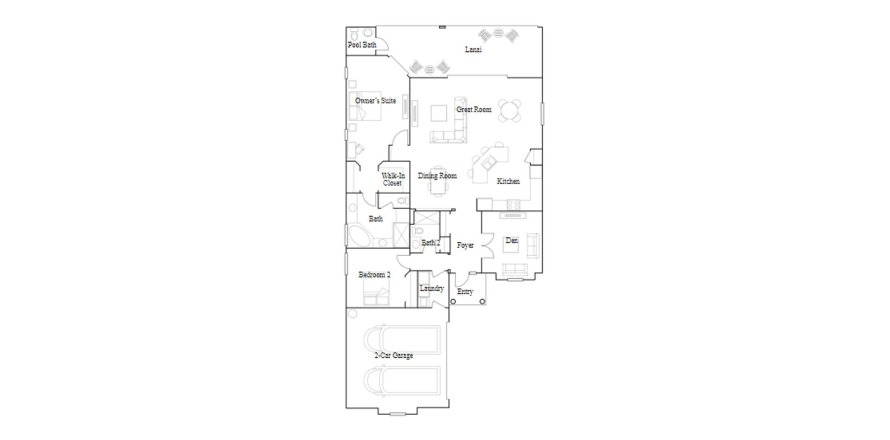 Townhouse floor plan «172SQM VICTORIA», 2 bedrooms in HERITAGE LANDING