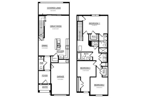 Townhouse in ANGELINE in Land O' Lakes, Florida 3 bedrooms, 155.43 sq.m. № 1383351 - photo 17