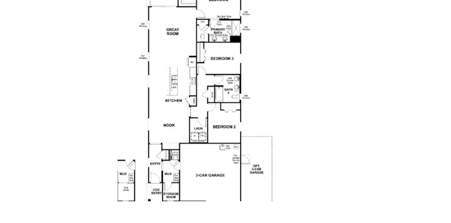 House floor plan «House», 3 bedrooms in Forest Crest