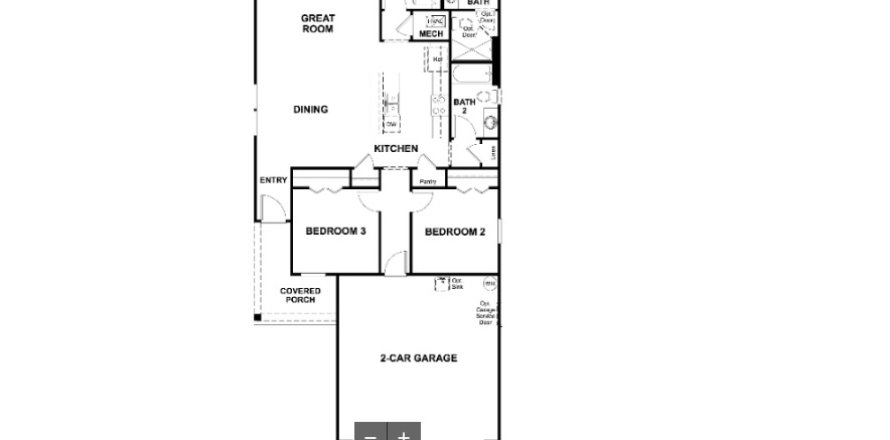 House floor plan «House», 3 bedrooms in Forest Crest