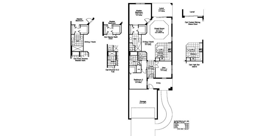 Планировка виллы или дома «142SQM TIDEWATER» 2 спальни в ЖК CANOE CREEK