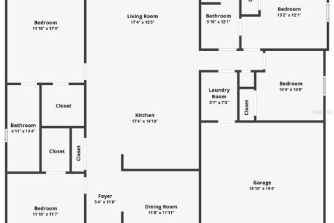 Купить виллу или дом в Киссимми, Флорида 7 комнат, 165.83м2, № 1440452 - фото 2