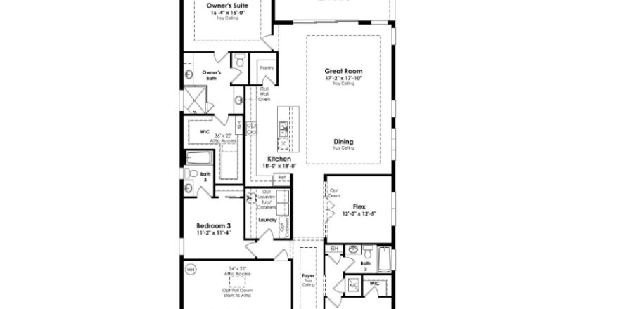 House floor plan «House», 3 bedrooms in The Reserve at Victoria
