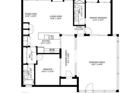 Townhouse in Palm Beach Gardens, Florida 2 bedrooms, 107.02 sq.m. № 862666 - photo 1