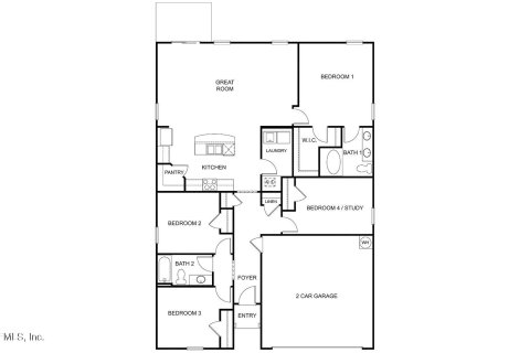 House in CROSS CREEK in Parrish, Florida 4 bedrooms, 157.75 sq.m. № 771621 - photo 2