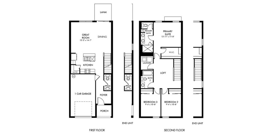Townhouse floor plan «138SQM NICKEL», 3 bedrooms in ENCLAVE AT MANGONIA PARK