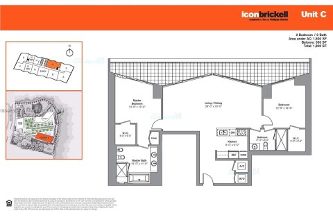 Copropriété à vendre à Miami, Floride: 2 chambres, 139.35 m2 № 1216466 - photo 12