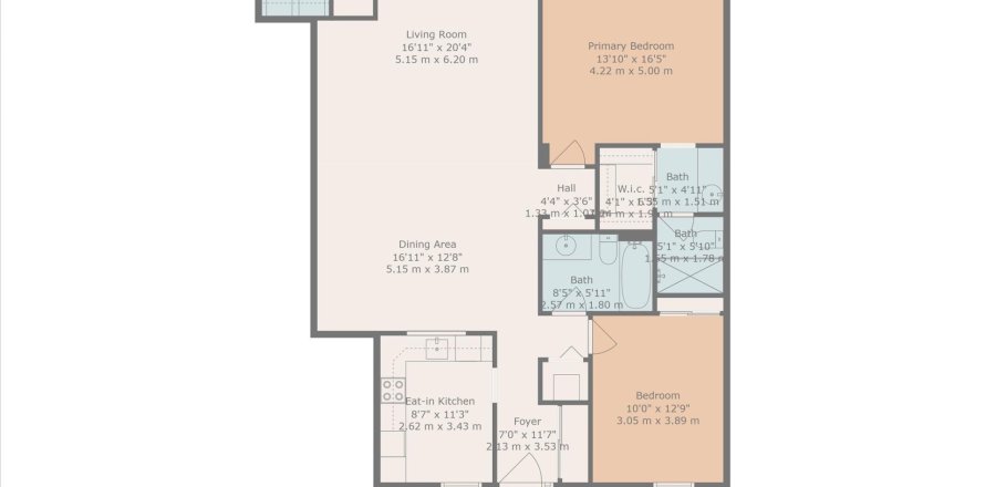 Condo à Coconut Creek, Floride, 2 chambres  № 1217440