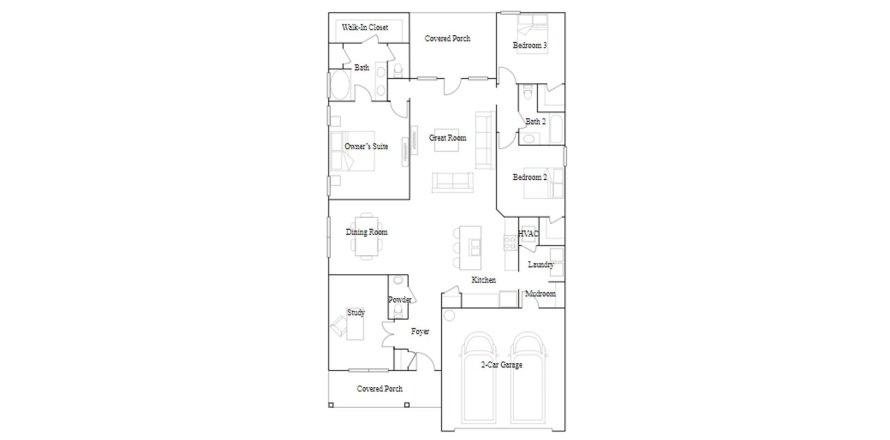 Townhouse floor plan «189SQM», 3 bedrooms in WHITETAIL RUN