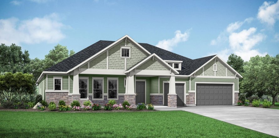 House in Foxmeadow by Drees Homes in Middleburg, Florida 4 bedrooms, 317 sq.m. № 429840