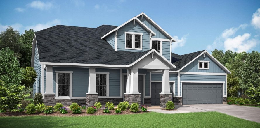 House in Foxmeadow by Drees Homes in Middleburg, Florida 4 bedrooms, 341 sq.m. № 429841
