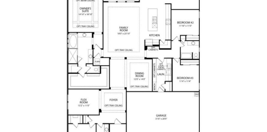 House in Foxmeadow by Drees Homes in Middleburg, Florida 4 bedrooms, 306 sq.m. № 429839