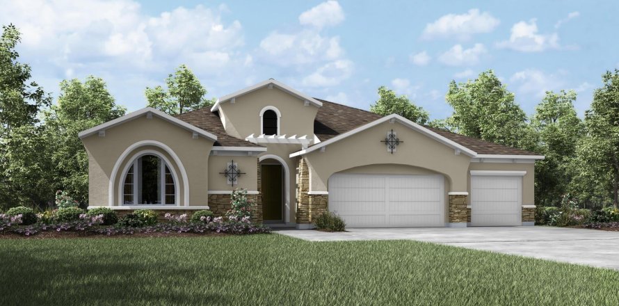 House in Foxmeadow by Drees Homes in Middleburg, Florida 4 bedrooms, 306 sq.m. № 429839