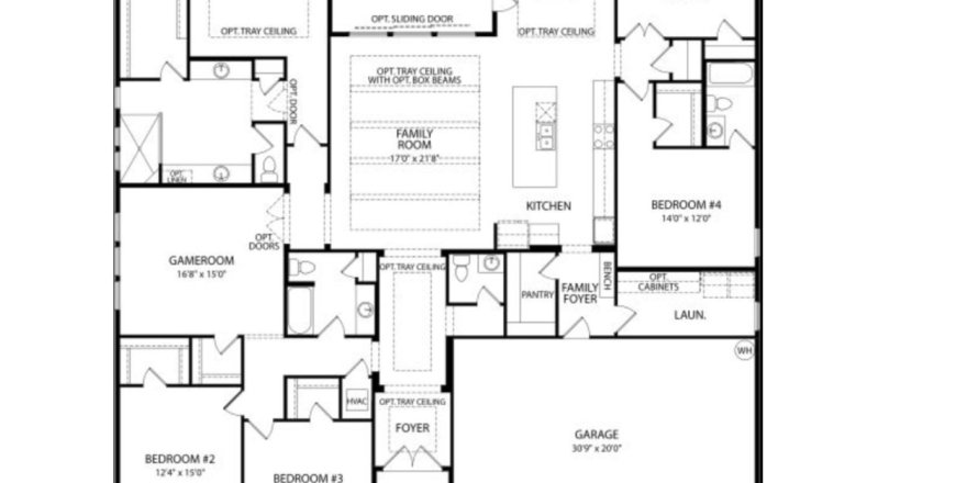 House floor plan «House», 4 bedrooms in Foxmeadow by Drees Homes