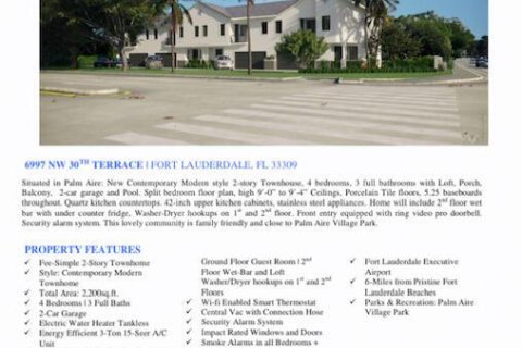 Купить таунхаус в Форт-Лодердейл, Флорида 4 спальни, 161.19м2, № 1136453 - фото 9