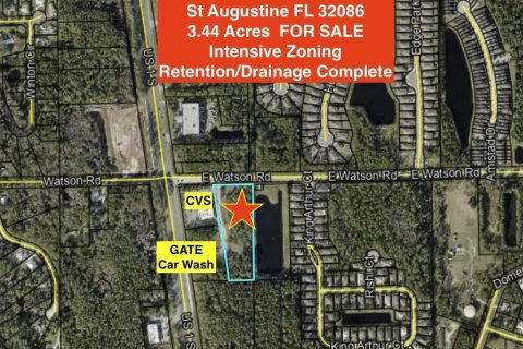 Terreno en venta en Saint Augustine, Florida № 772423 - foto 1