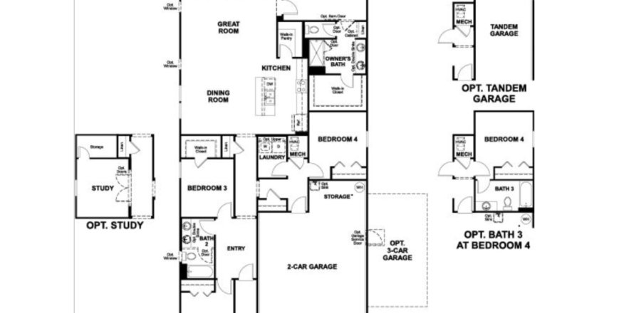 House floor plan «House», 4 bedrooms in Seasons at Greene Meadows