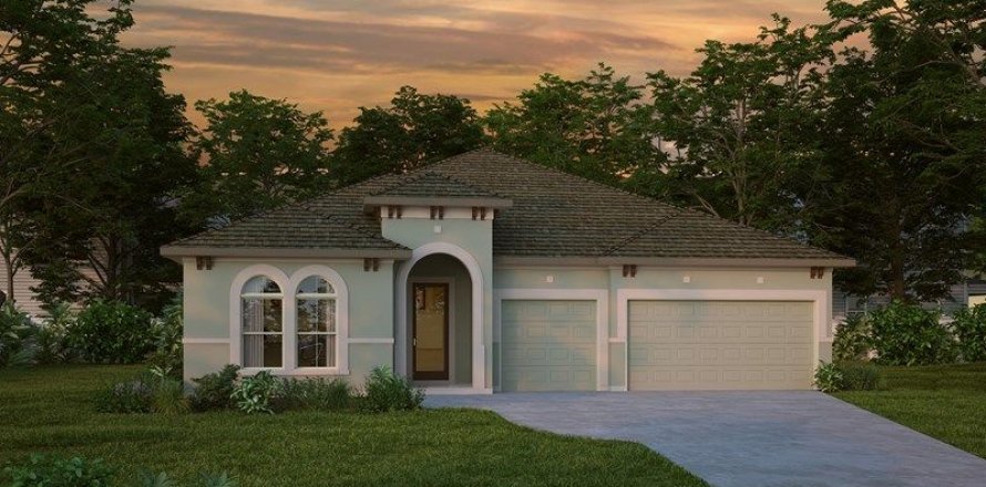House in Waterset Cottage Series in Apollo Beach, Florida 4 bedrooms, 236 sq.m. № 414929
