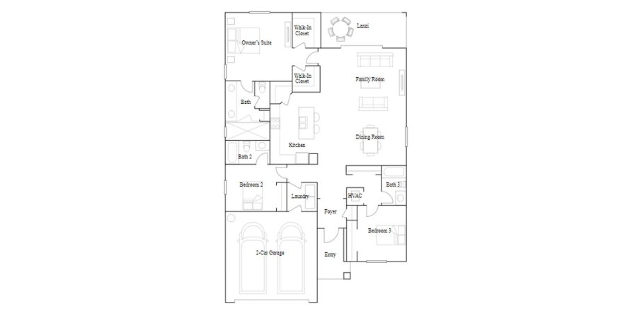 Townhouse floor plan «172SQM VENICE», 3 bedrooms in BISCAYNE LANDING