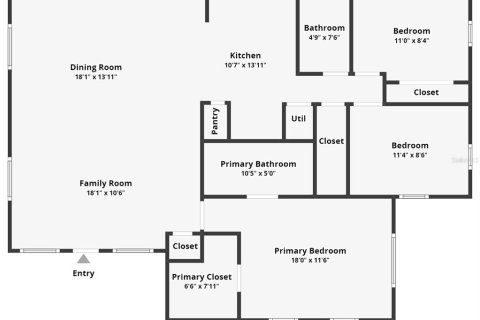 Купить виллу или дом в Орландо, Флорида 5 комнат, 118.54м2, № 1422059 - фото 20