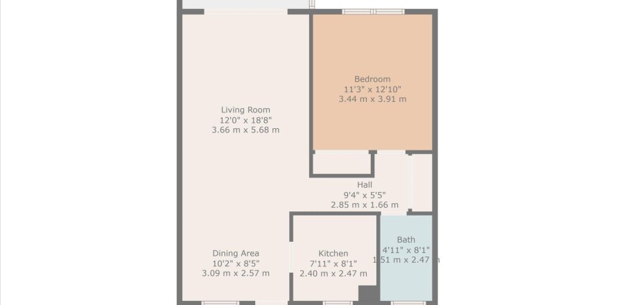 Condo in Boca Raton, Florida, 1 bedroom  № 1189900