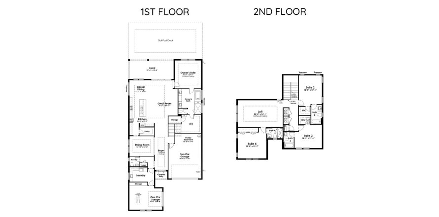 Townhouse floor plan «352SQM MONDRIAN», 4 bedrooms in ARTISTRY PALM BEACH