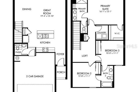 Townhouse in Wesley Chapel, Florida 3 bedrooms, 145.48 sq.m. № 1250160 - photo 2