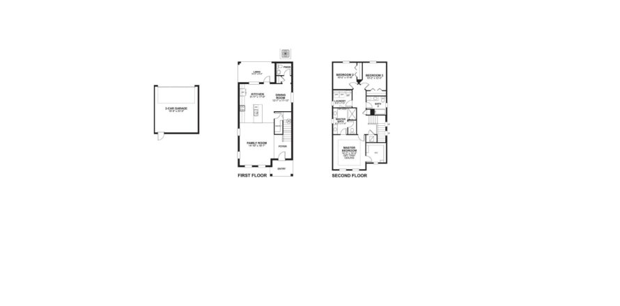 House floor plan «House», 3 bedrooms in Rivington by Reader Communities