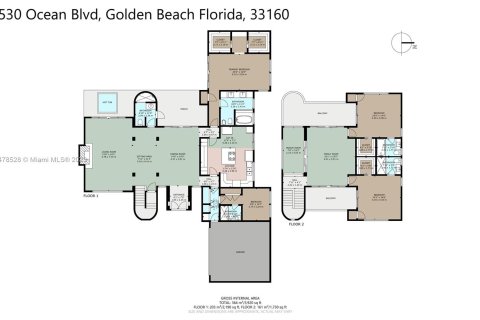 Villa ou maison à vendre à Golden Beach, Floride: 4 chambres, 364.18 m2 № 822370 - photo 21